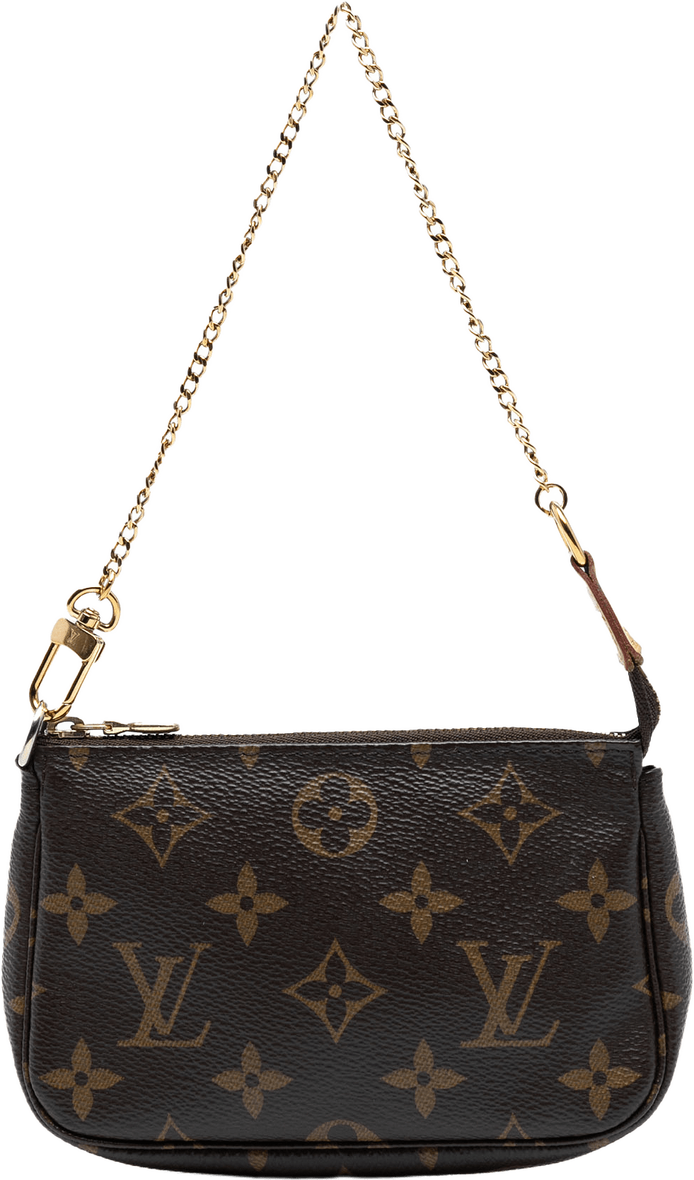 Louis Vuitton Monogram Mini Pochette Accessoires, från Luxclusif, i färgen brown.