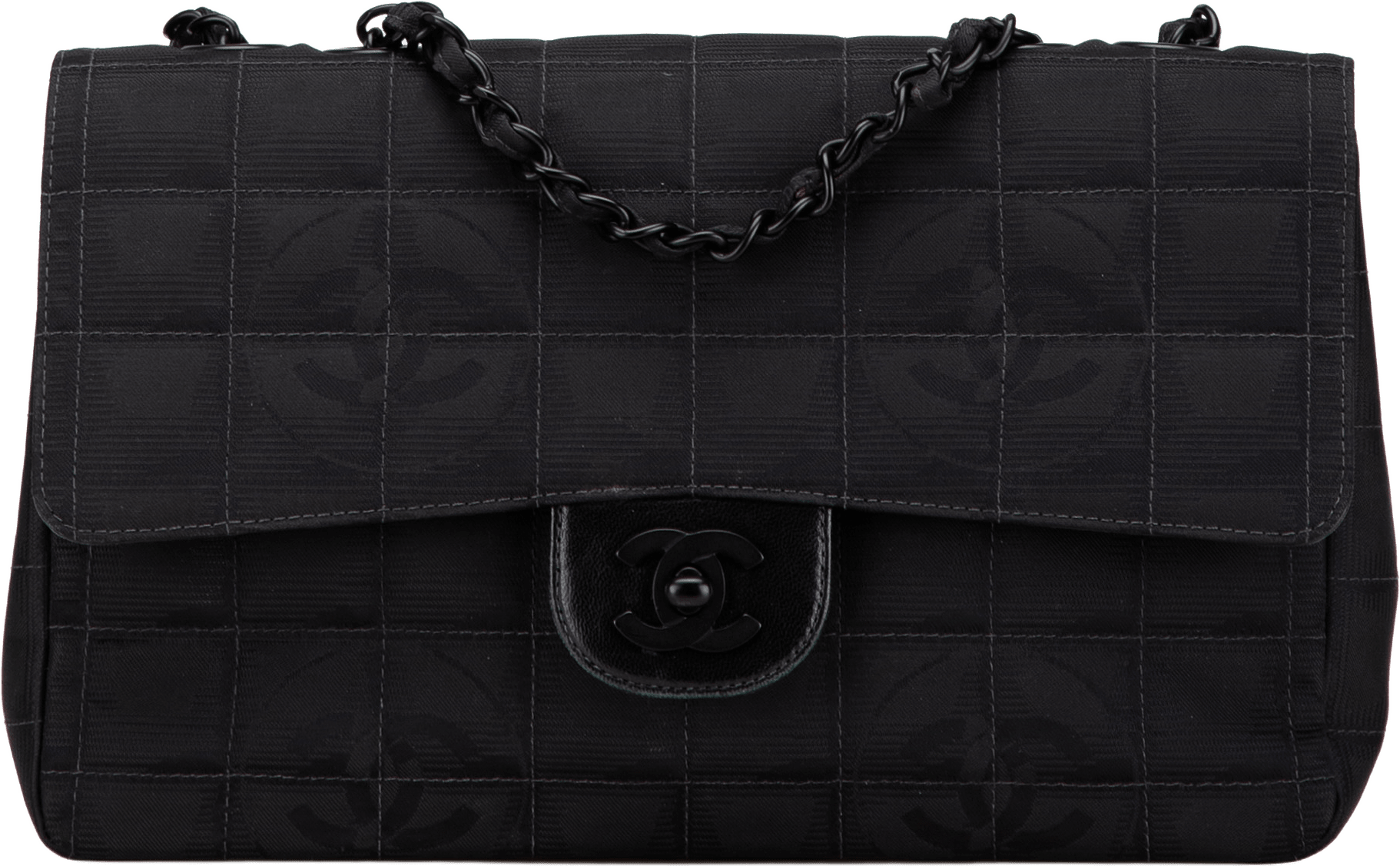 Chanel New Travel Line Medium Nylon Single Flap