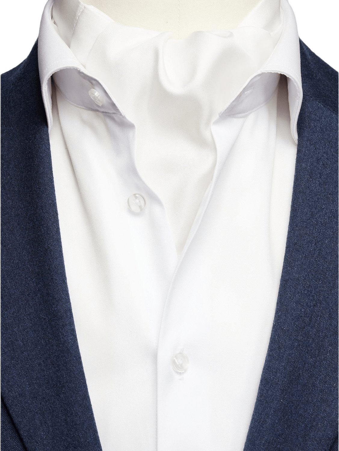 Silk Single Pointed Ascot Plain