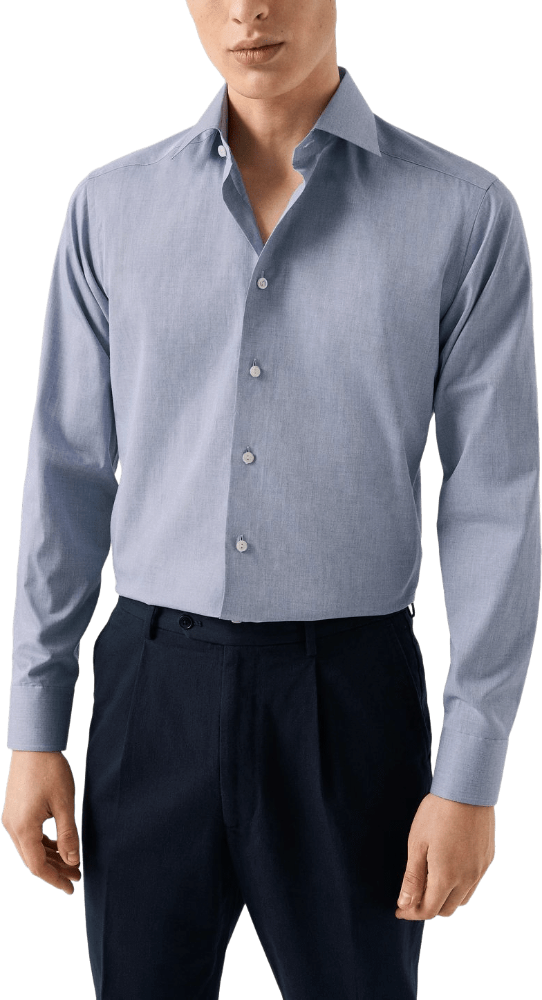 Rutig Skjorta I Fine Twill Slim Fit