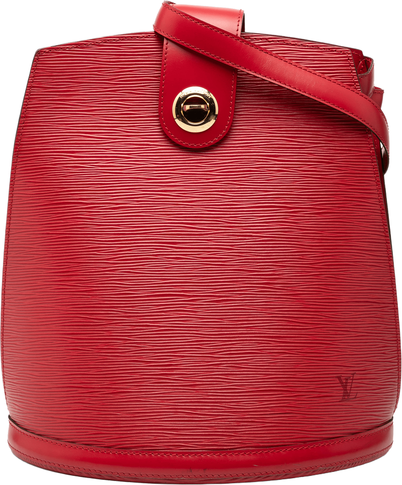 Louis Vuitton Epi Cluny, från Luxclusif, i färgen red.