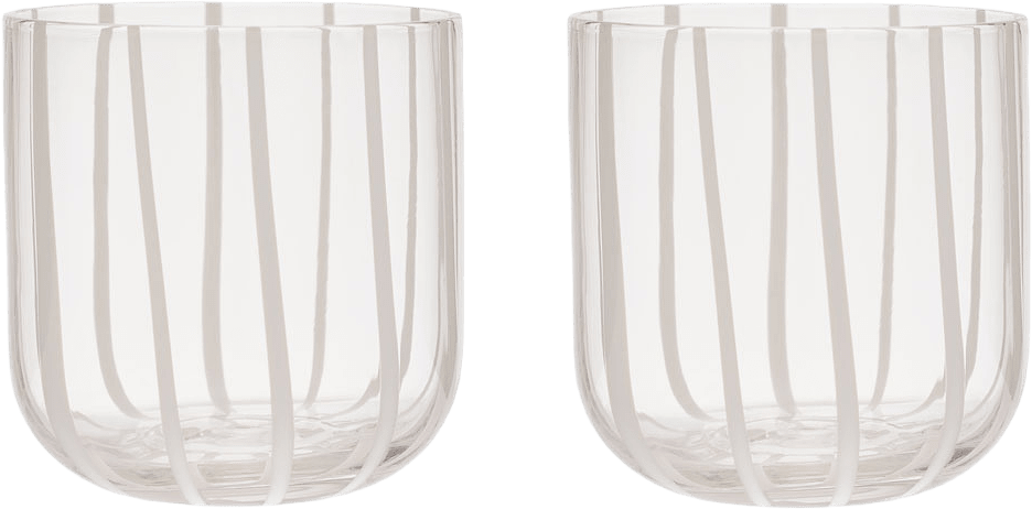 Mizu Glass - Pack Of 2, från OYOY Living, i färgen clear.