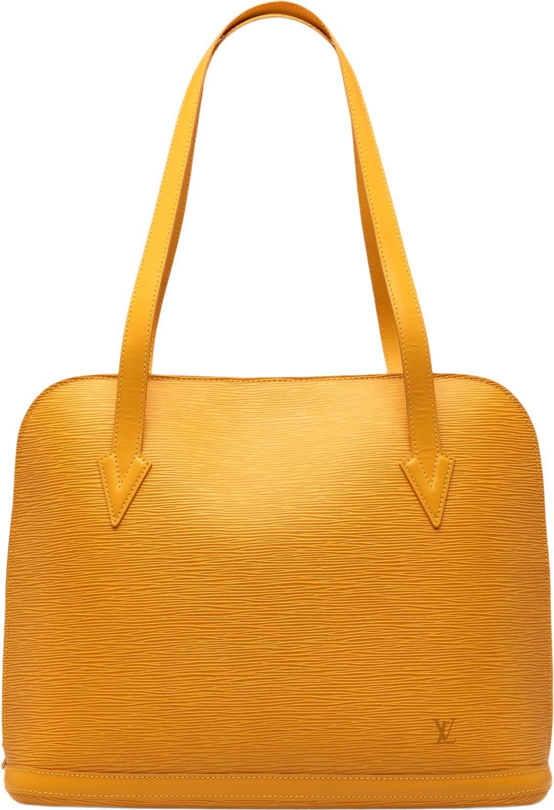 Louis Vuitton Epi Lussac, från Luxclusif, i färgen yellow.