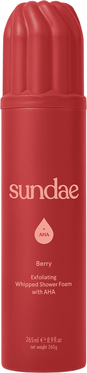 Berry Exfolierande Foaming Body Wash, från Sundae.