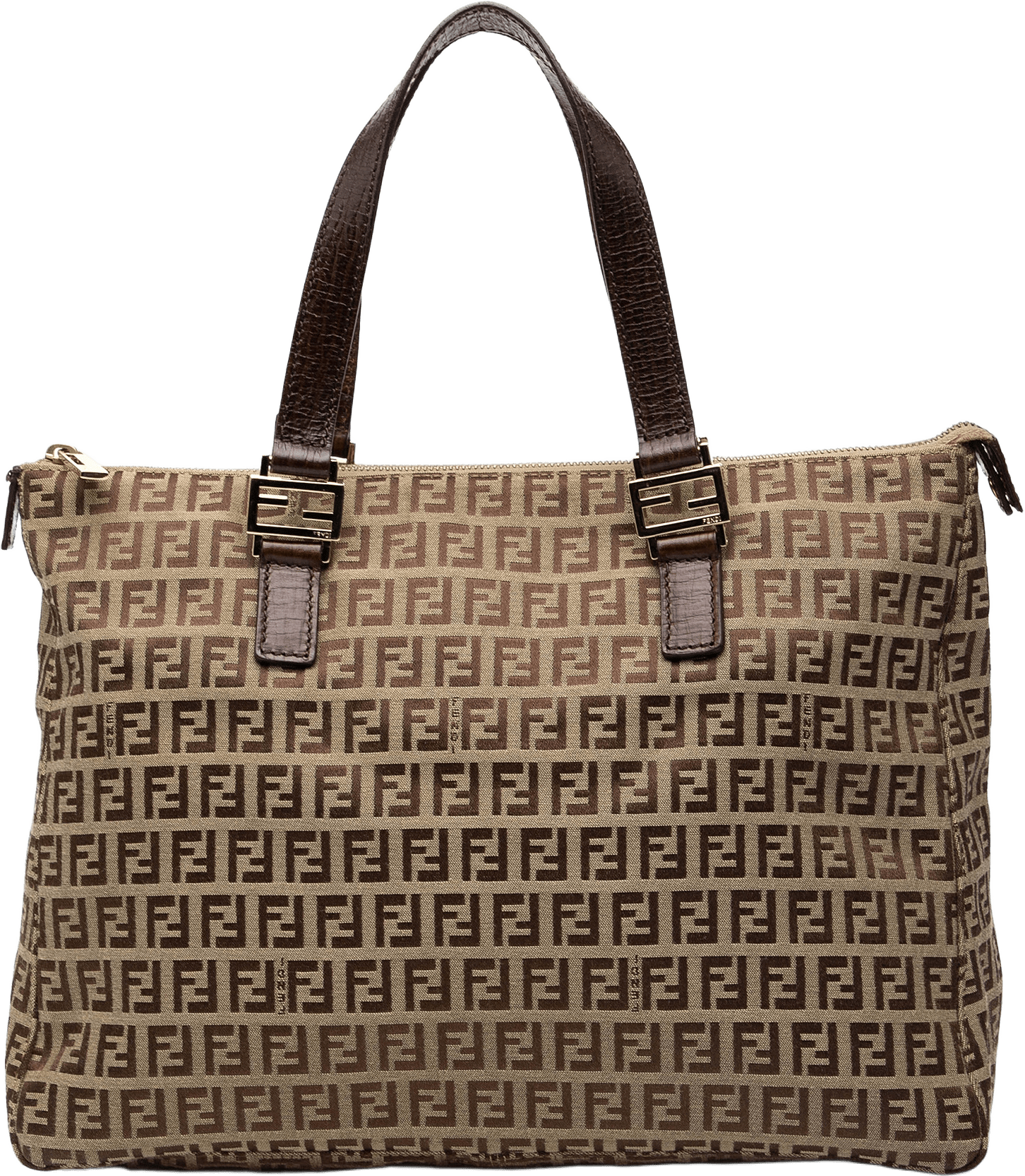 Fendi Zucchino Canvas Tote, från Luxclusif, i färgen beige.
