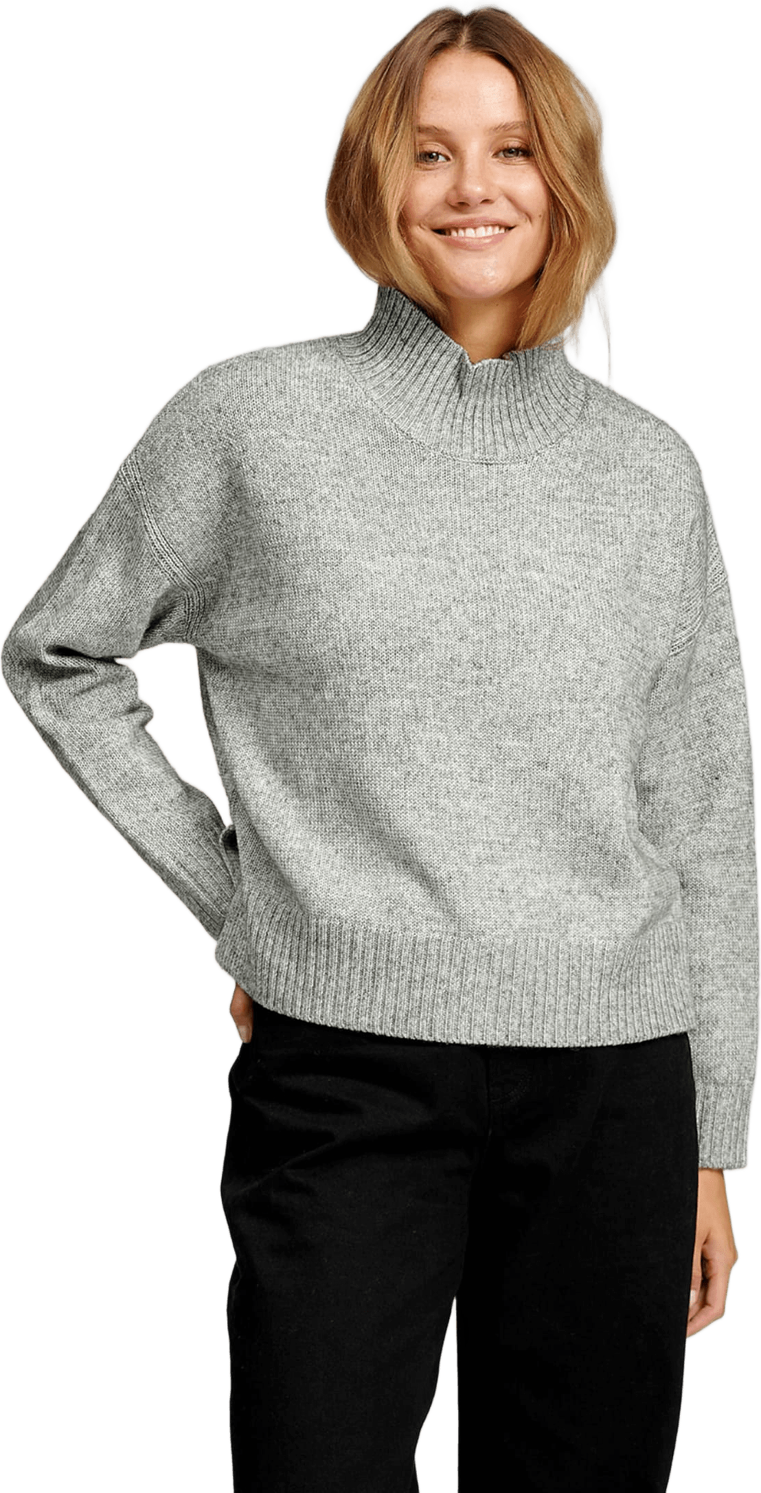 Oversized Stickad Polotröja