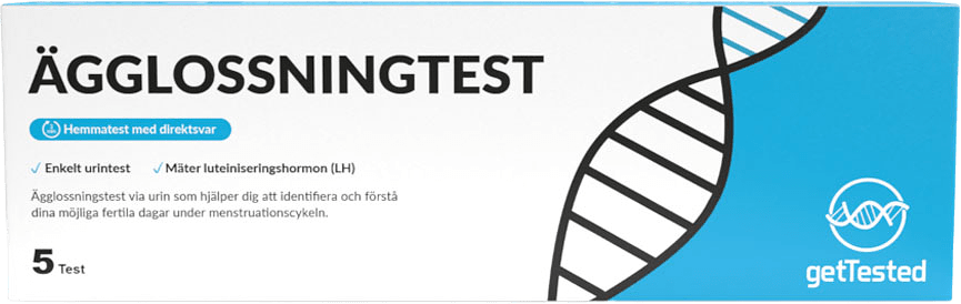 Ägglossningstest 5-pack, från getTested.