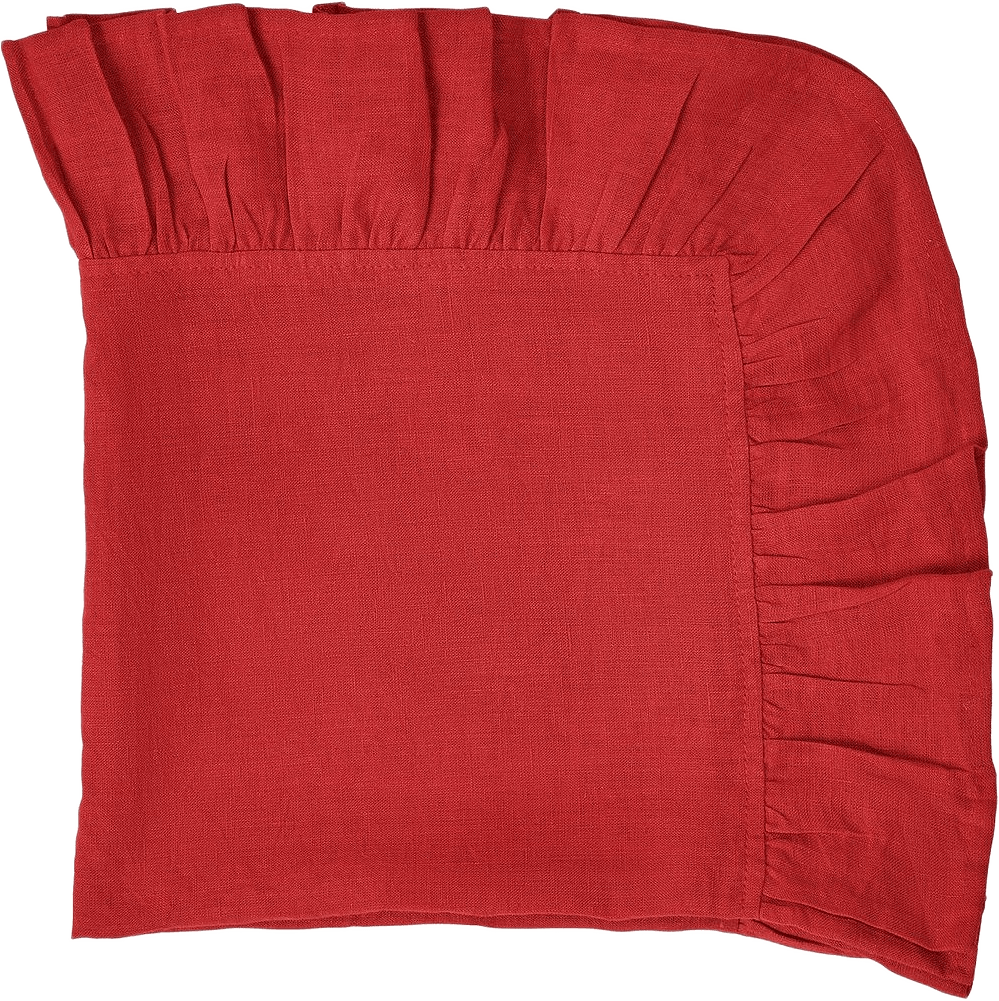 Bell Servett - 50x50 Cm, från Pick A Poppy, i färgen red.