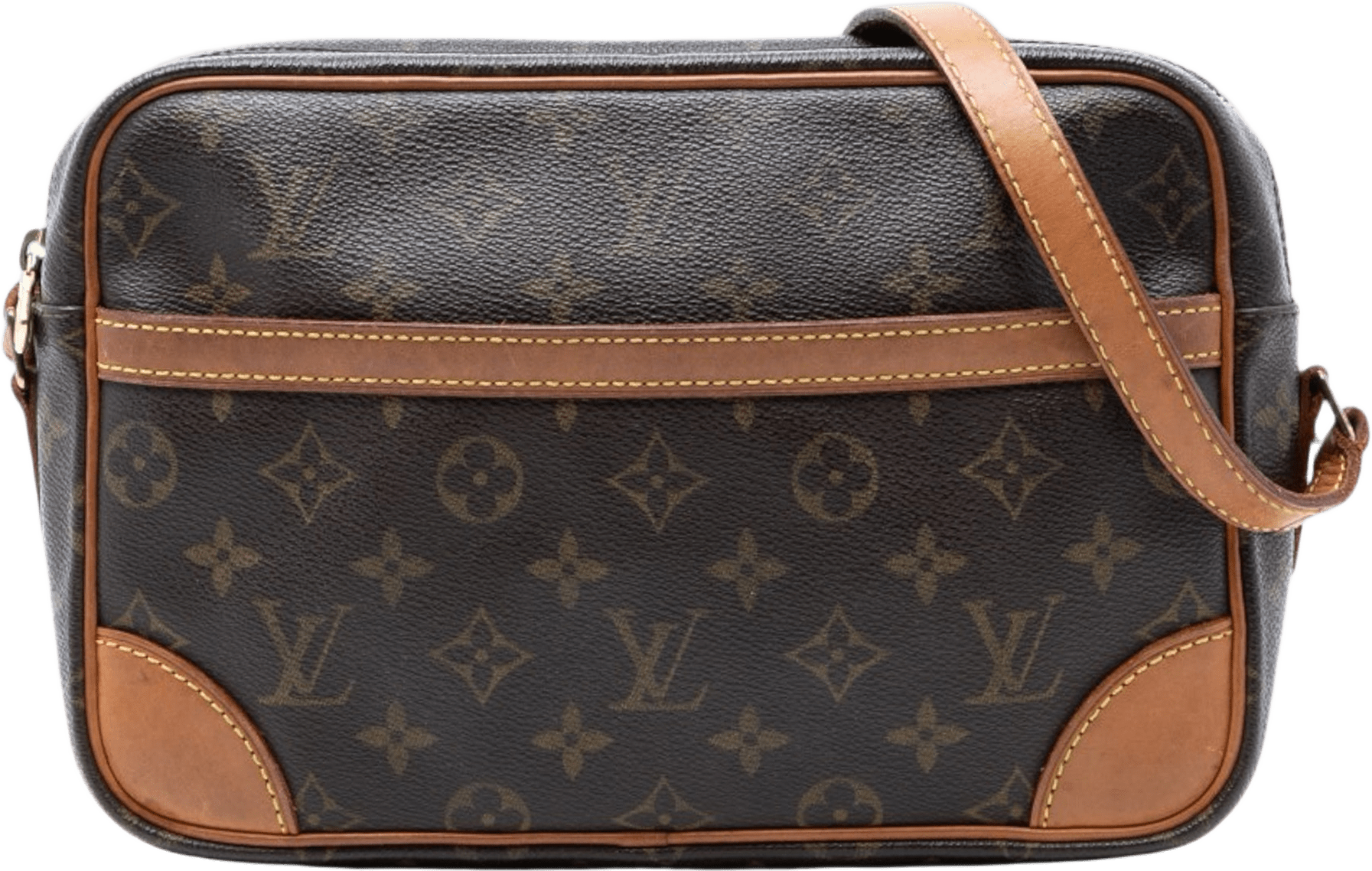 Louis Vuitton Monogram Trocadero 27, från Luxclusif, i färgen brown.
