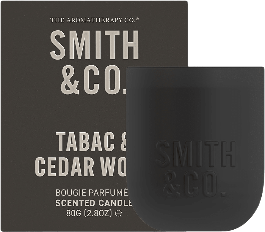 Tabac & Cedarwood Scented Mini Candle, från Smith & Co.
