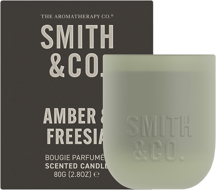 Amber & Freesia Scented Mini Candle, från Smith & Co.