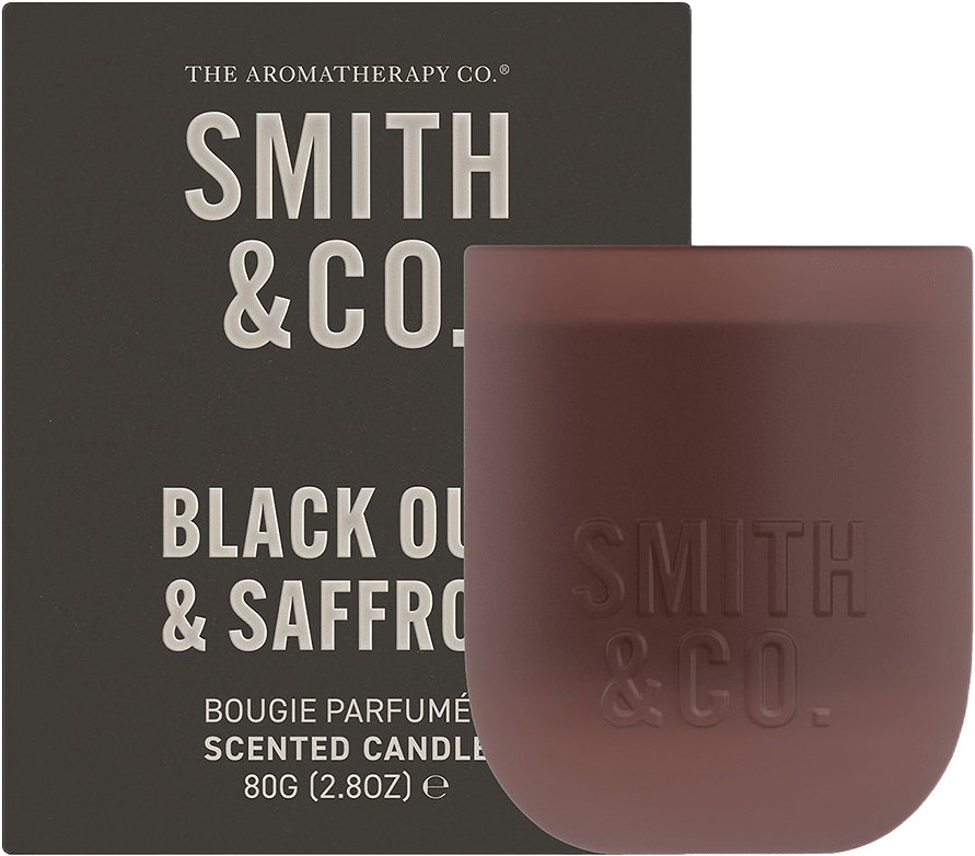 Black Oud & Saffron Scented Mini Candle, från Smith & Co.