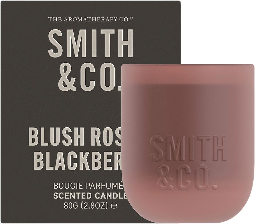 Blush Rose & Blackberry Scented Mini Candle, från Smith & Co.