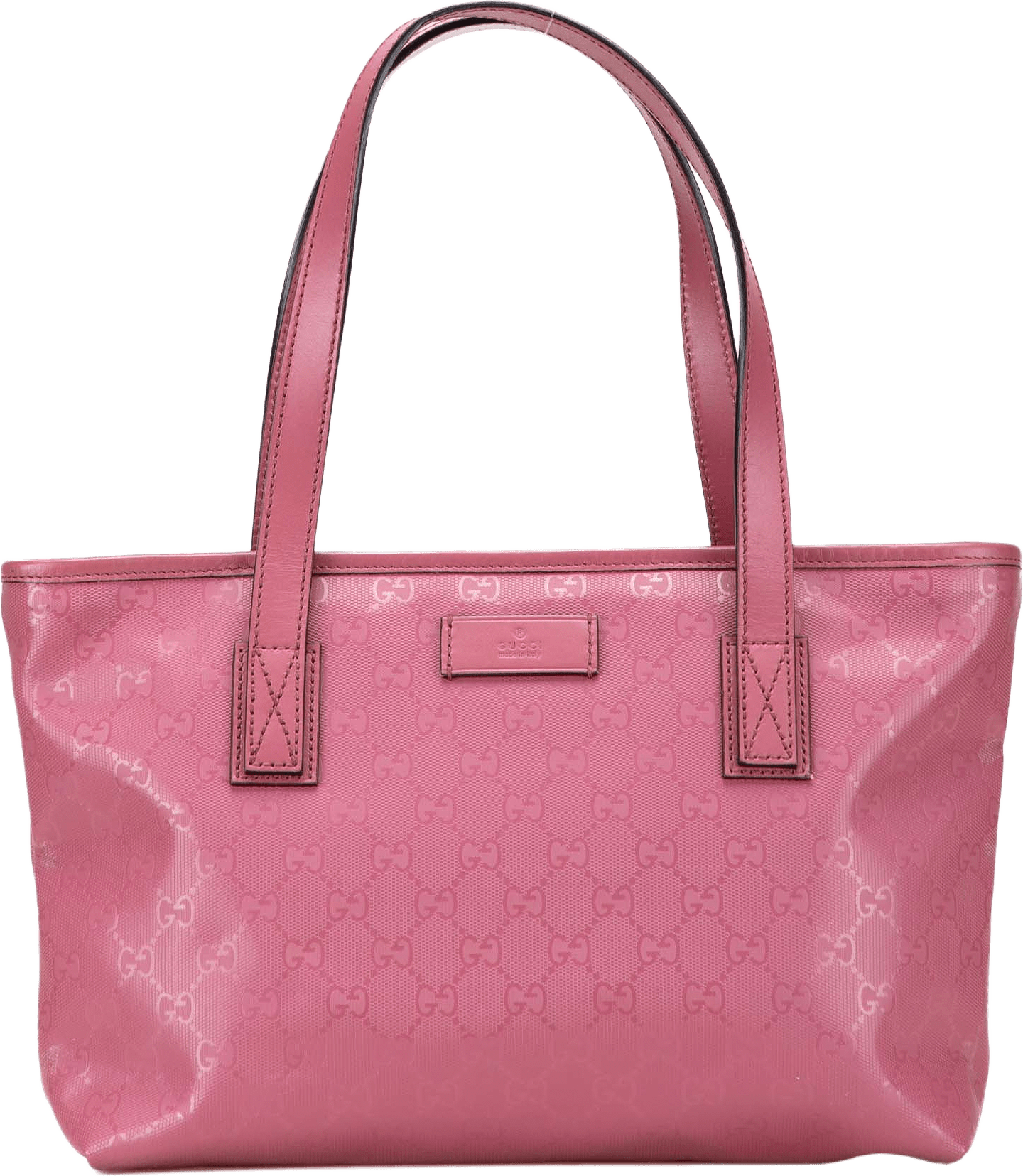 Gucci Small Gg Imprime Joy Tote, från Luxclusif, i färgen pink.
