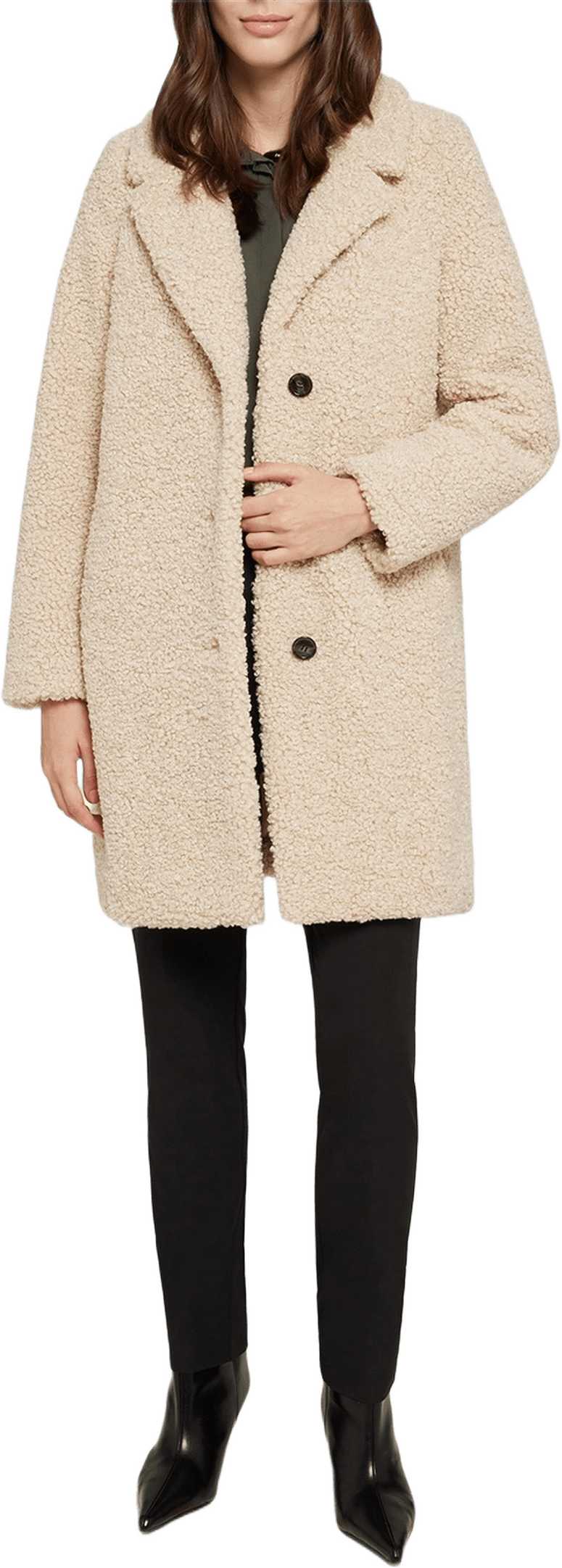 Diddi Coat, från ROCKANDBLUE, i färgen ivory beige.