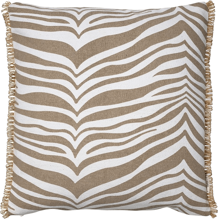 Kudde Zebra 50x50cm, från Classic Collection, i färgen simply taupe.