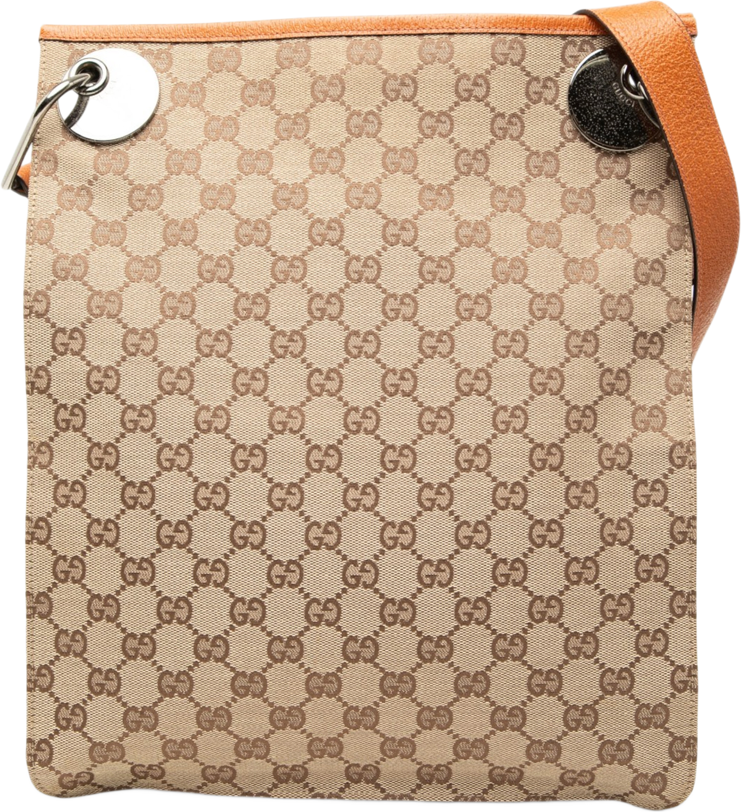 Gucci Gg Canvas Eclipse Crossbody, från Luxclusif, i färgen beige.