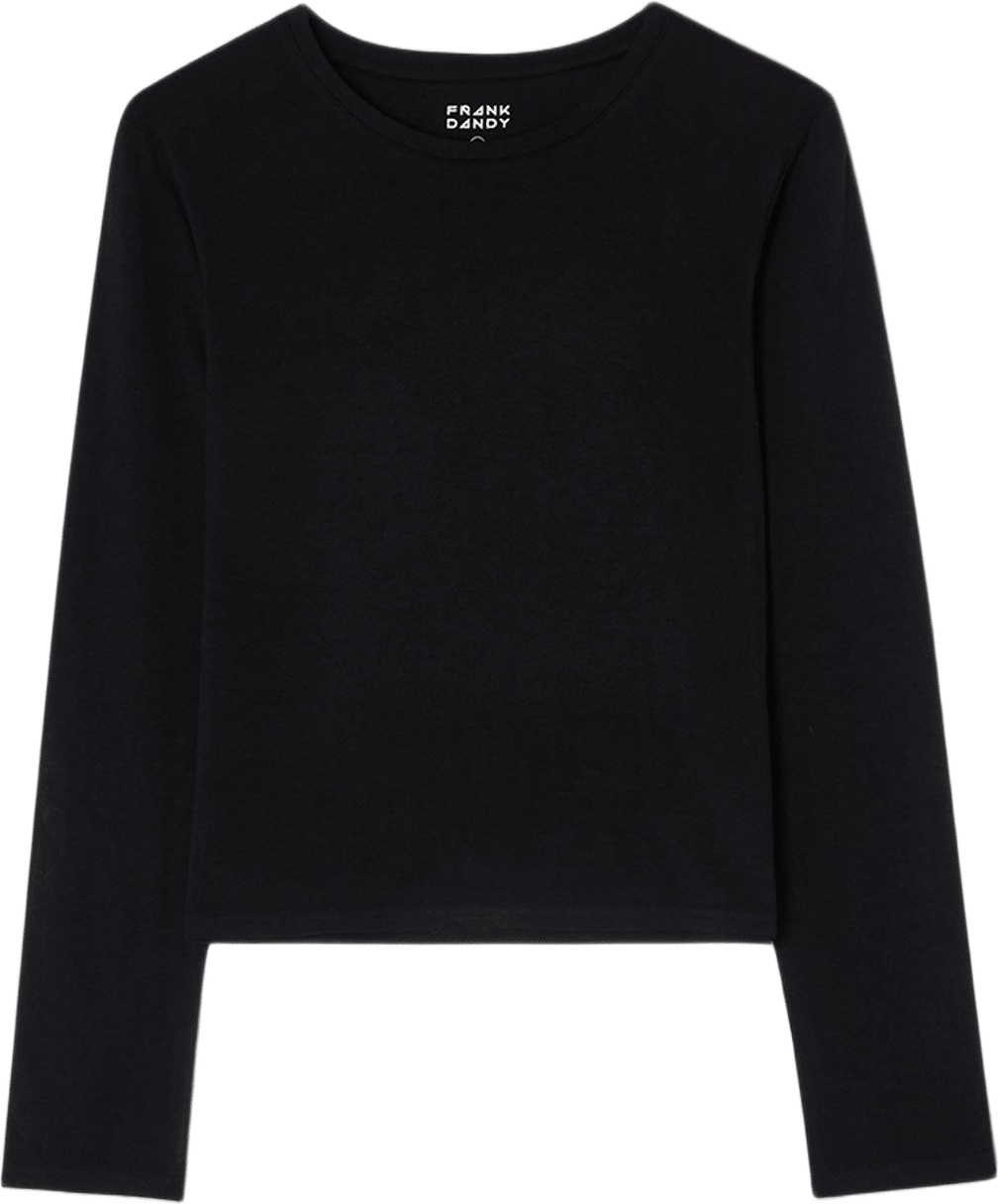 Long Sleeve Bamboo Tee, från Frank Dandy, i färgen black.
