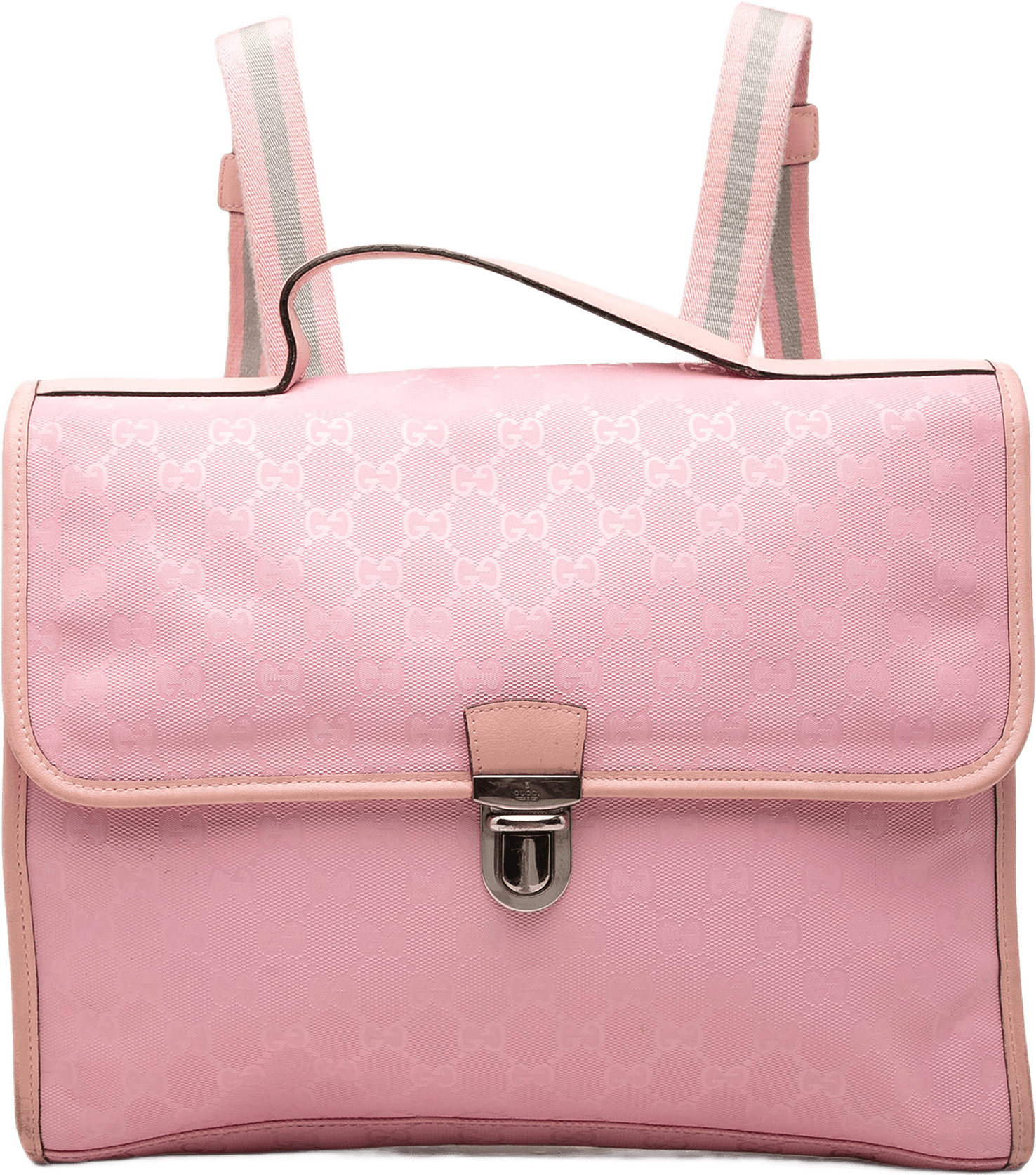 Gucci Gg Imprime Backpack, från Luxclusif, i färgen rosa.