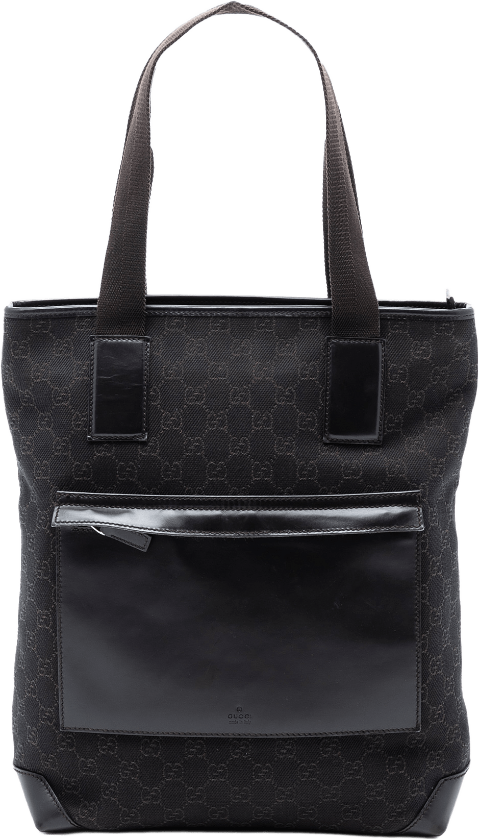 Gucci Gg Denim Tote, från Luxclusif, i färgen dark brown.