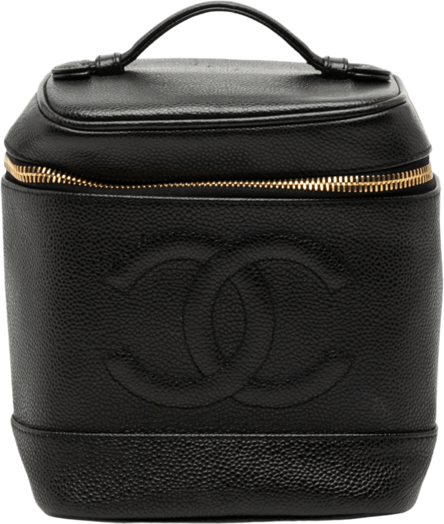 Chanel Cc Caviar Vanity Bag, från Luxclusif, i färgen black.