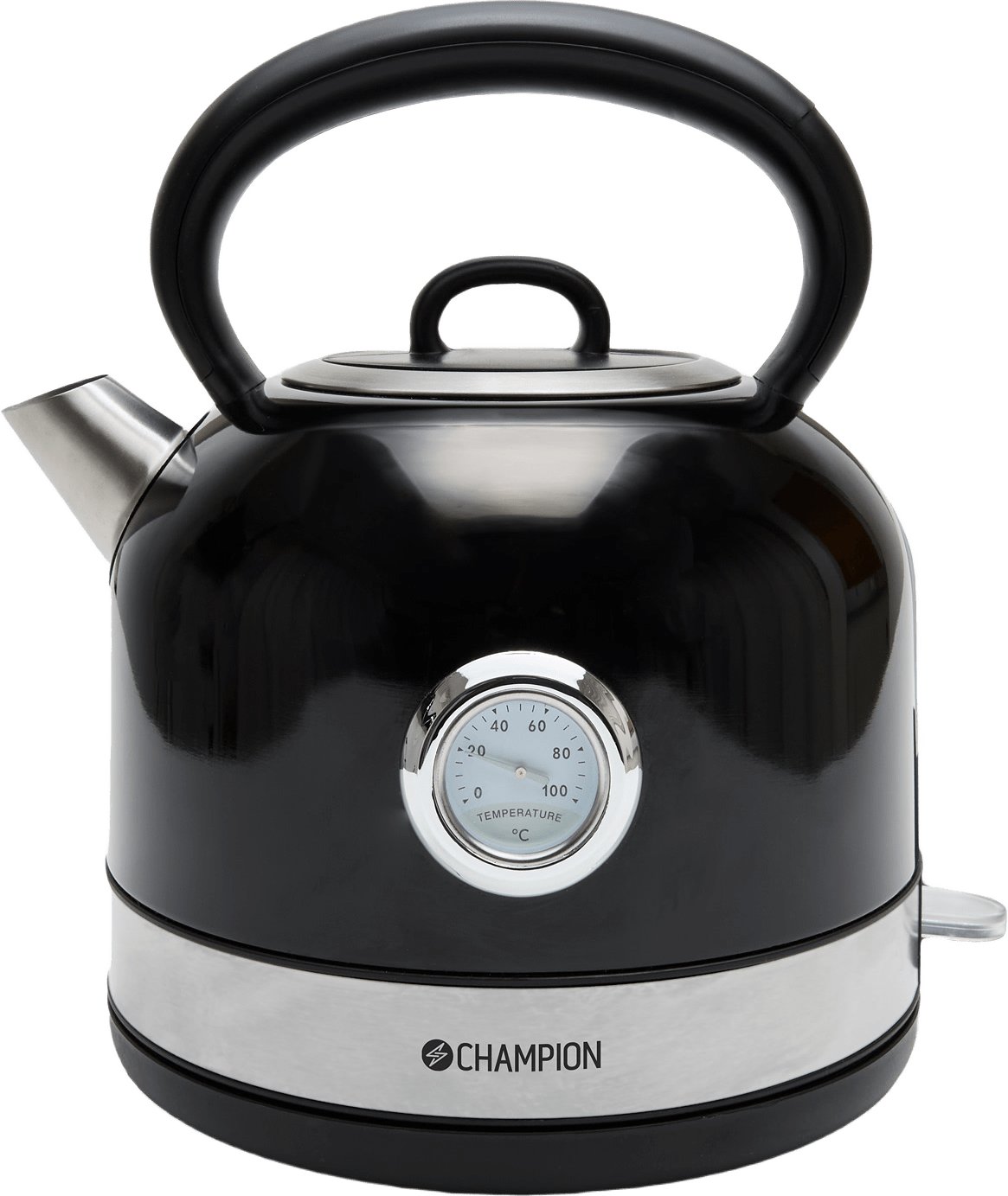 Vattenkokare Retro 1,7l, från Champion Nordic, i färgen svart.