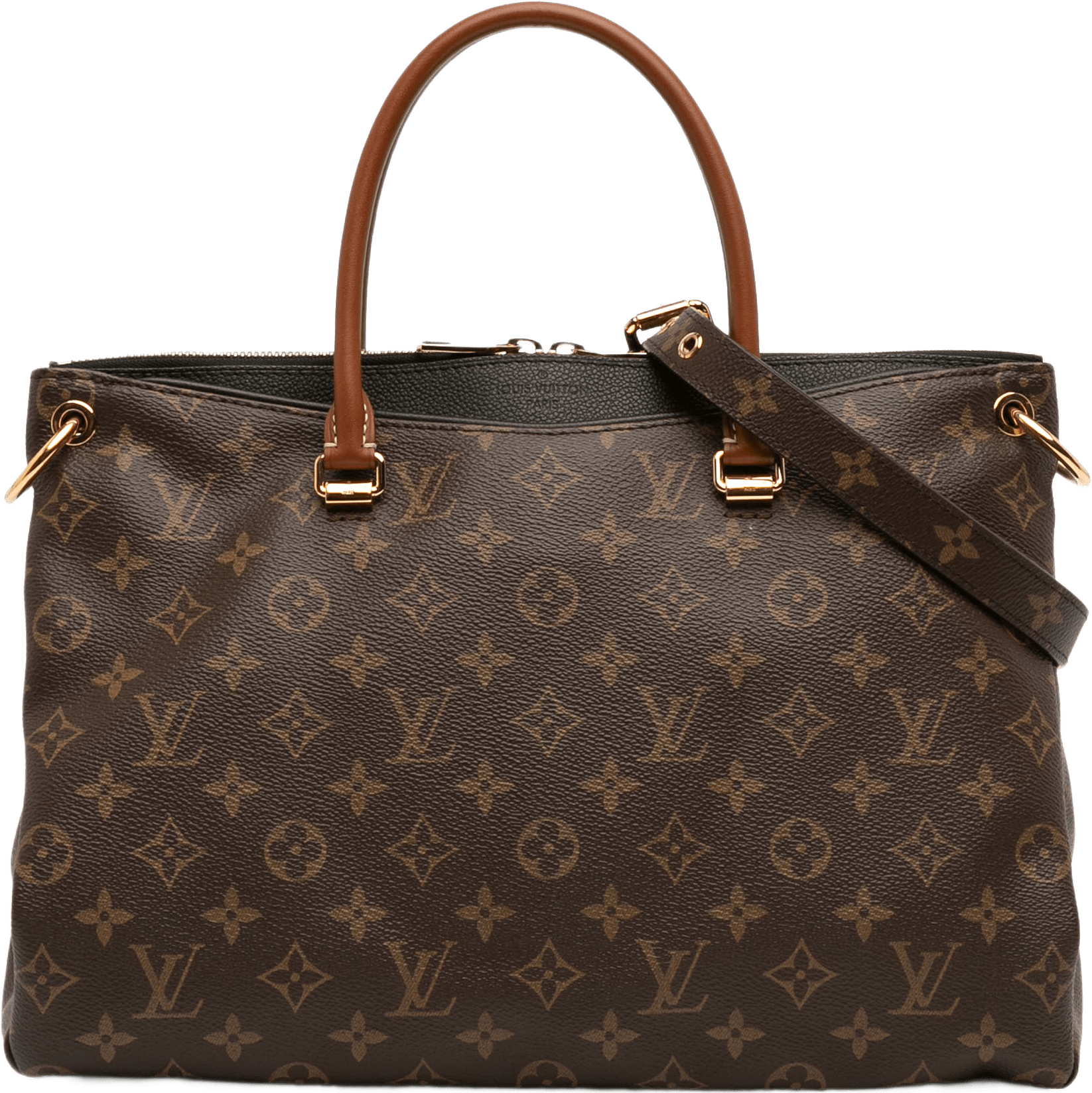 Louis Vuitton Monogram Pallas Mm, från Luxclusif, i färgen brown.
