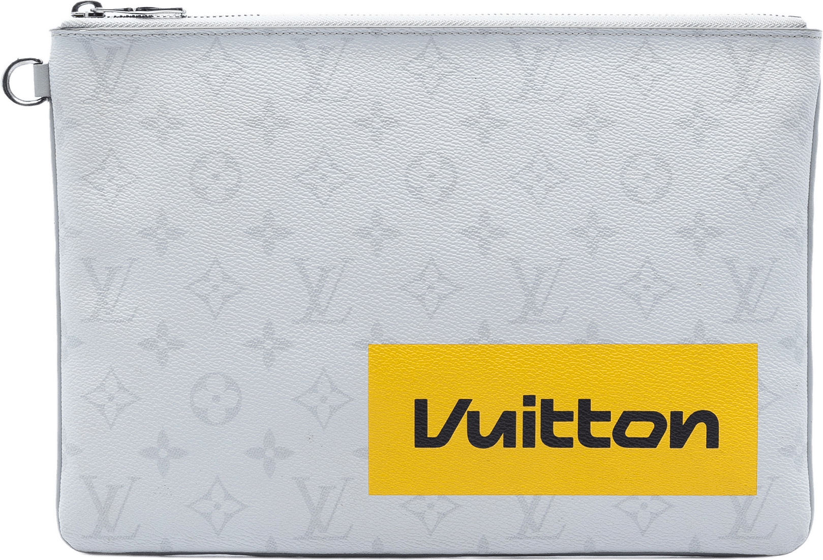 Louis Vuitton Monogram Logo Story Pochette Gm, från Luxclusif, i färgen vit.