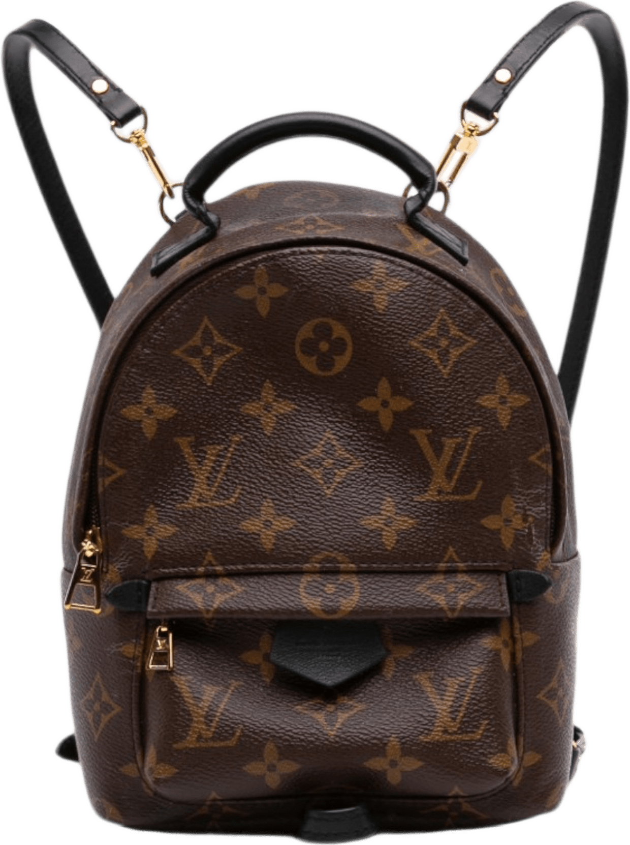 Louis Vuitton Monogram Mini Palm Springs, från Luxclusif, i färgen brun.