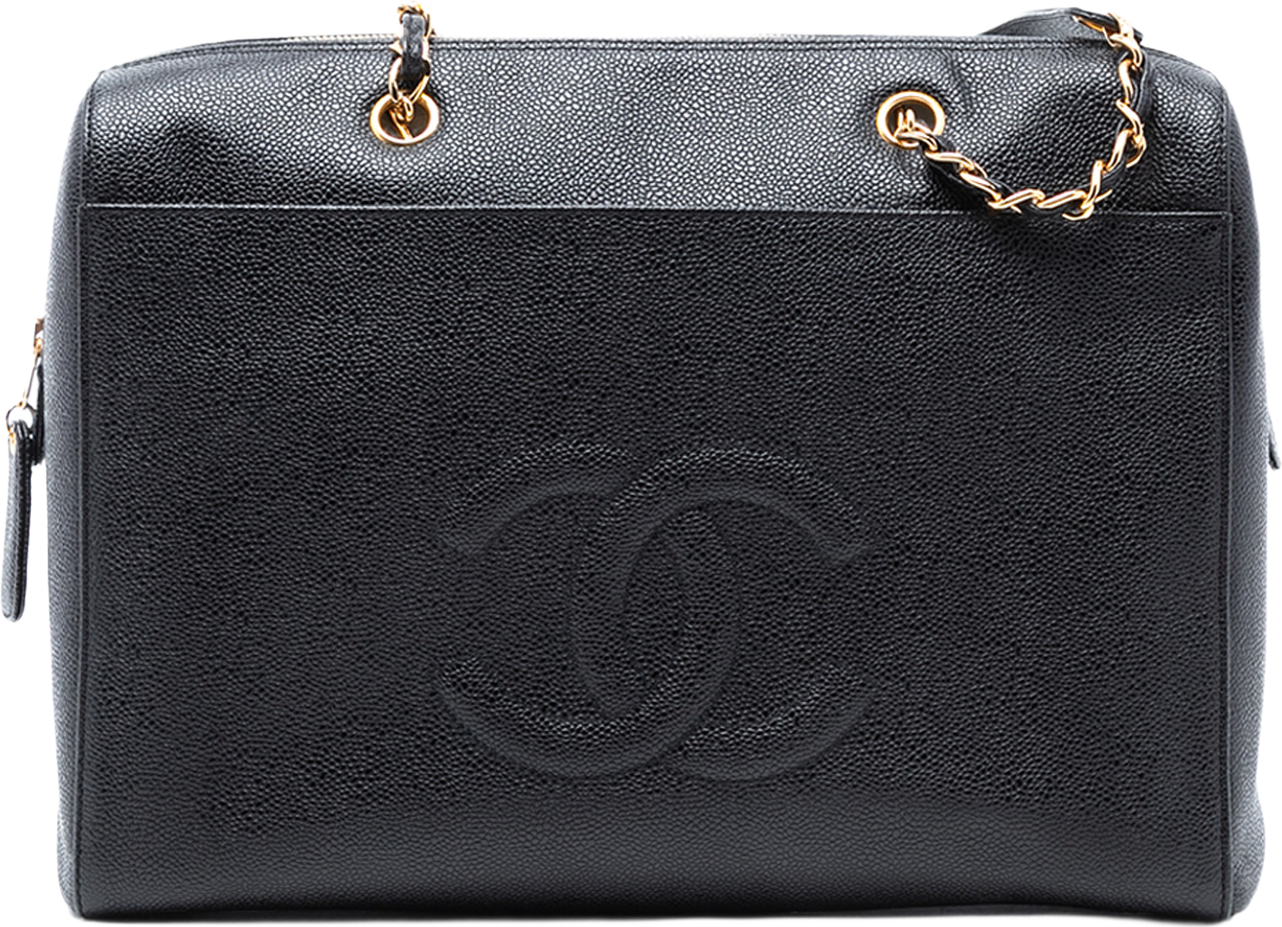 Chanel Cc Caviar Shoulder Bag, från Luxclusif, i färgen svart.