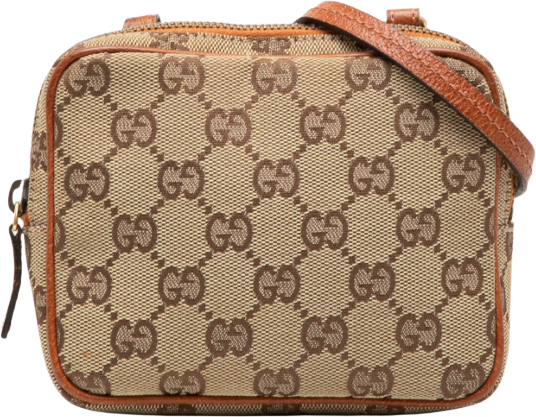 Gucci Gg Canvas Crossbody, från Luxclusif, i färgen beige.