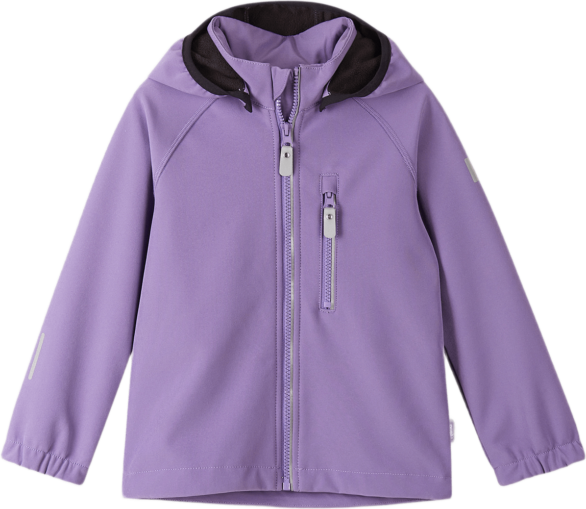 Softshell-jacka Vantti, från Reima, i färgen misty violet.