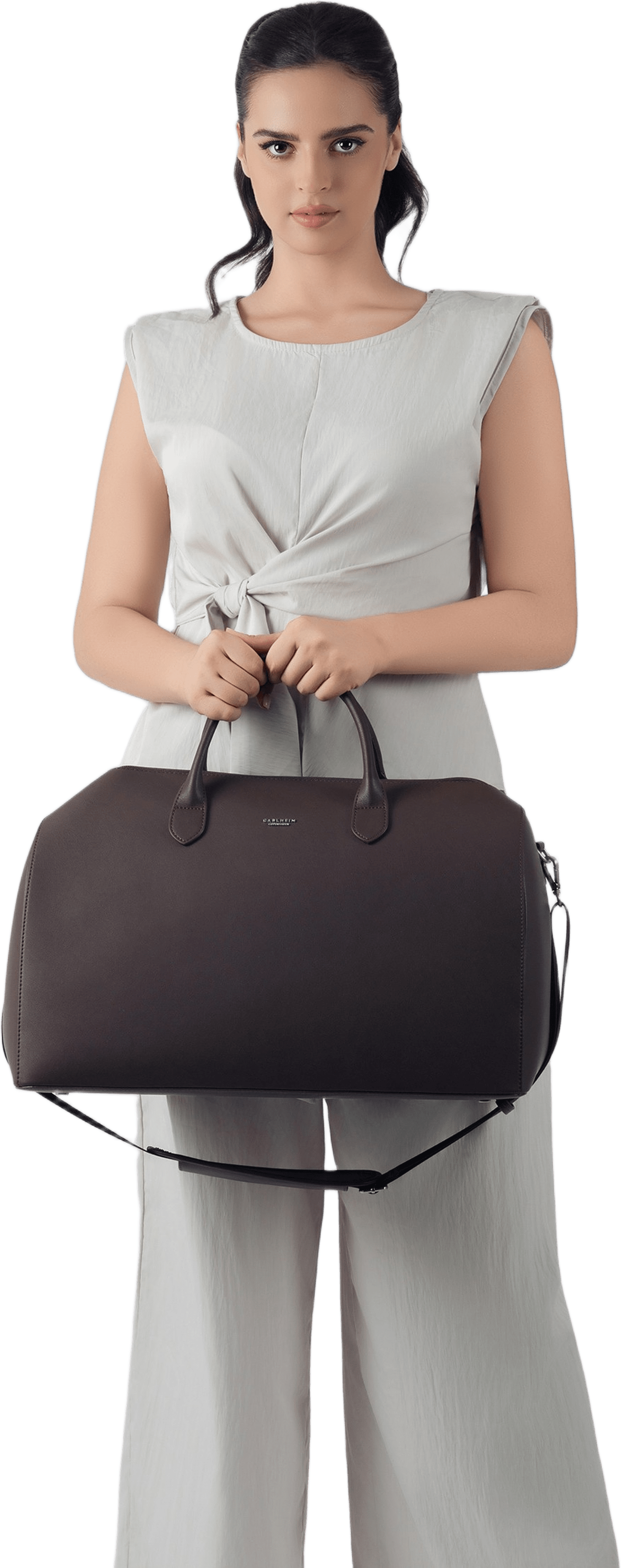 Voyage Weekendväska Läder, från Carlheim, i färgen brun.