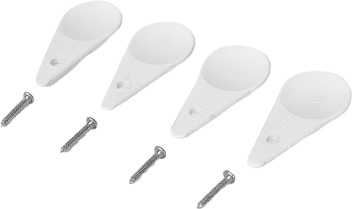 Lådstopp Safetystop 4-pack, från HomeSafety, i färgen vit.