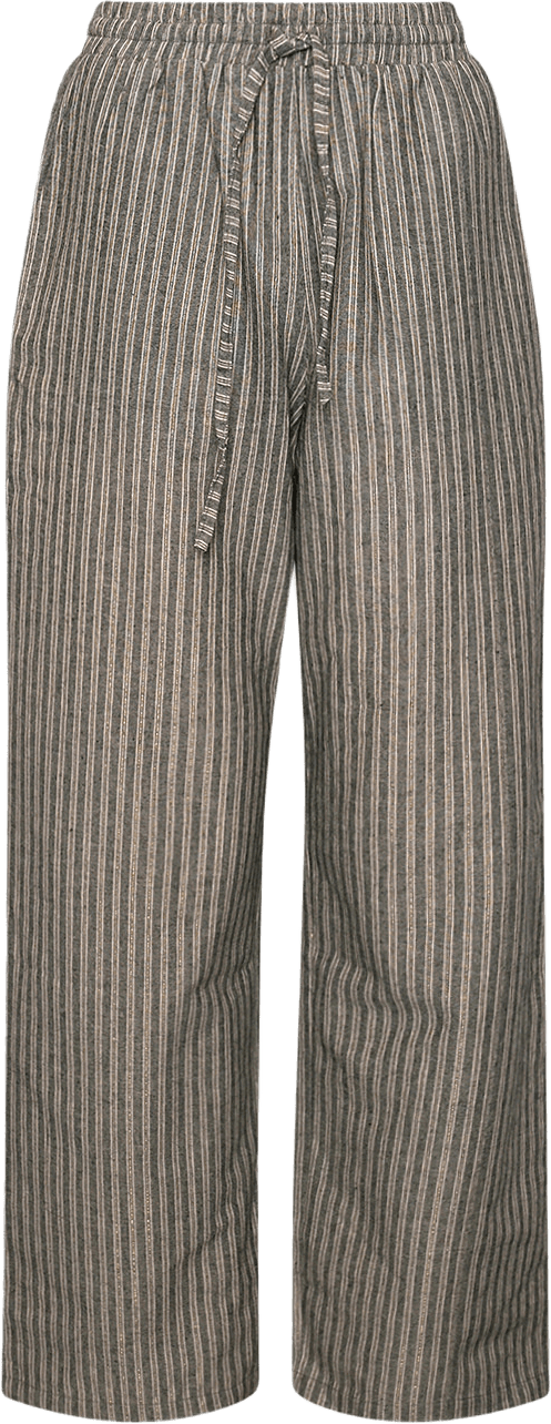 Hansina, Pants - Deepest Grey Stripe