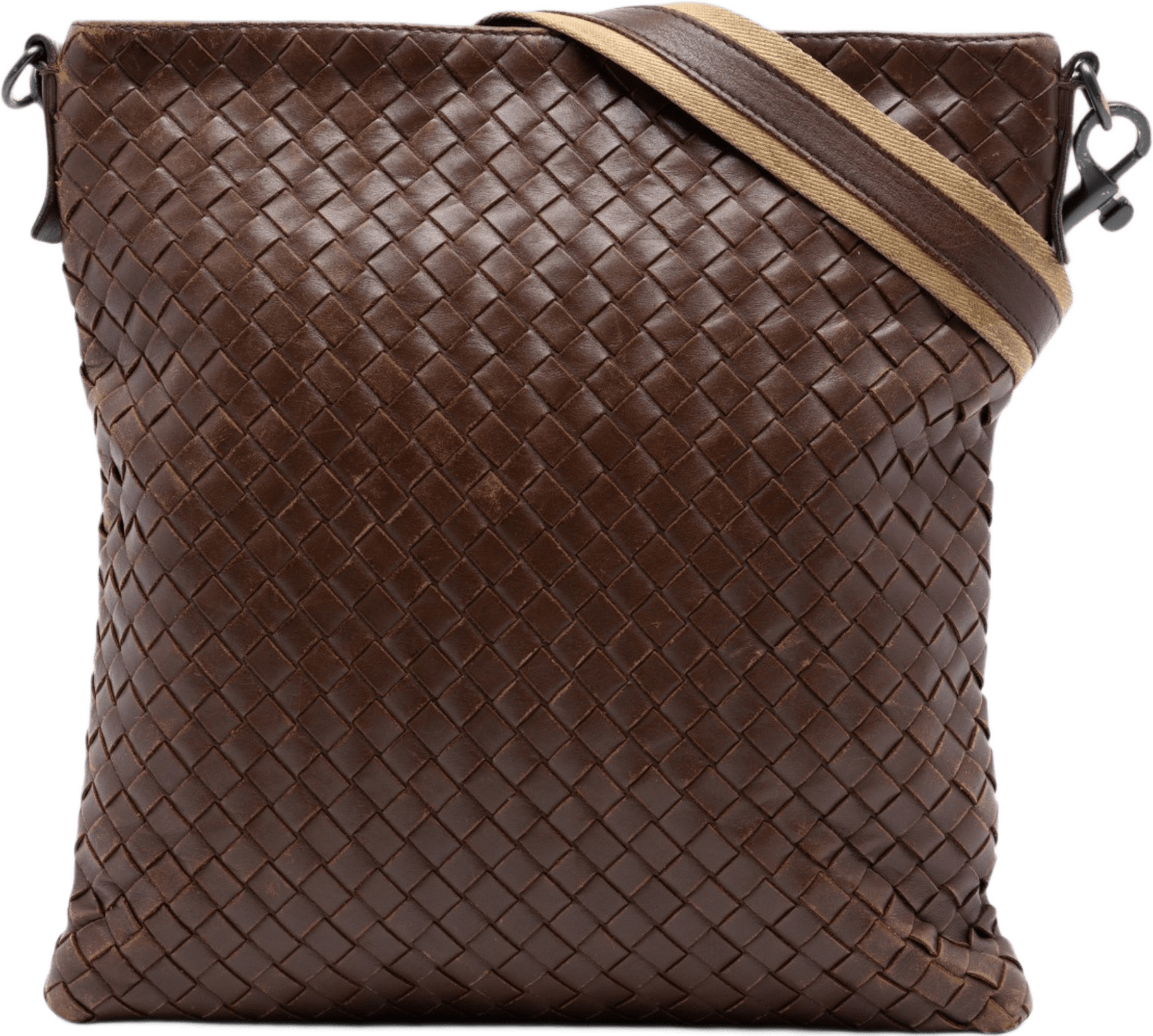 Bottega Veneta Nappa Intrecciato Crossbody, från Luxclusif, i färgen brown.