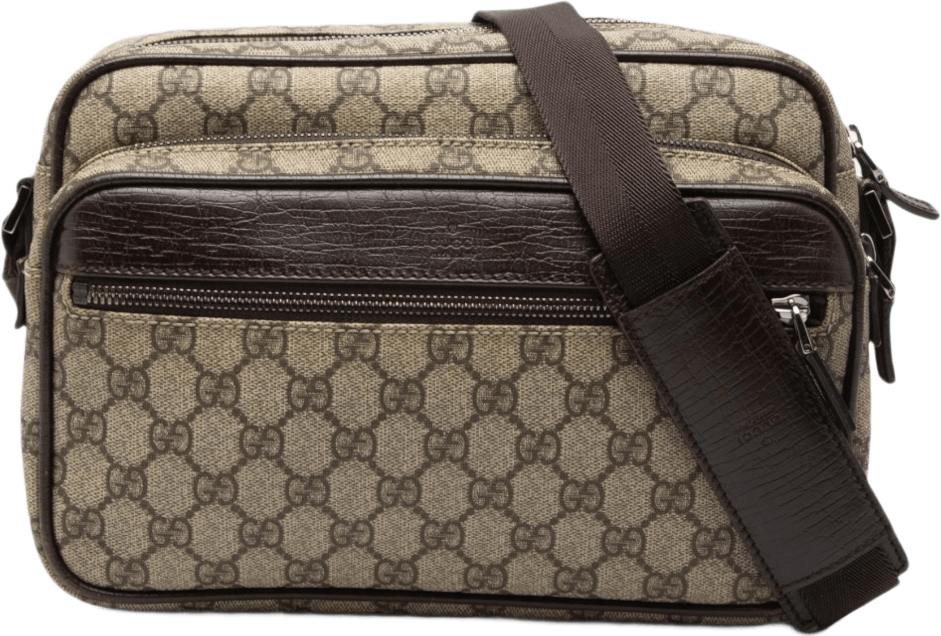 Gucci Gg Supreme Crossbody, från Luxclusif, i färgen beige.
