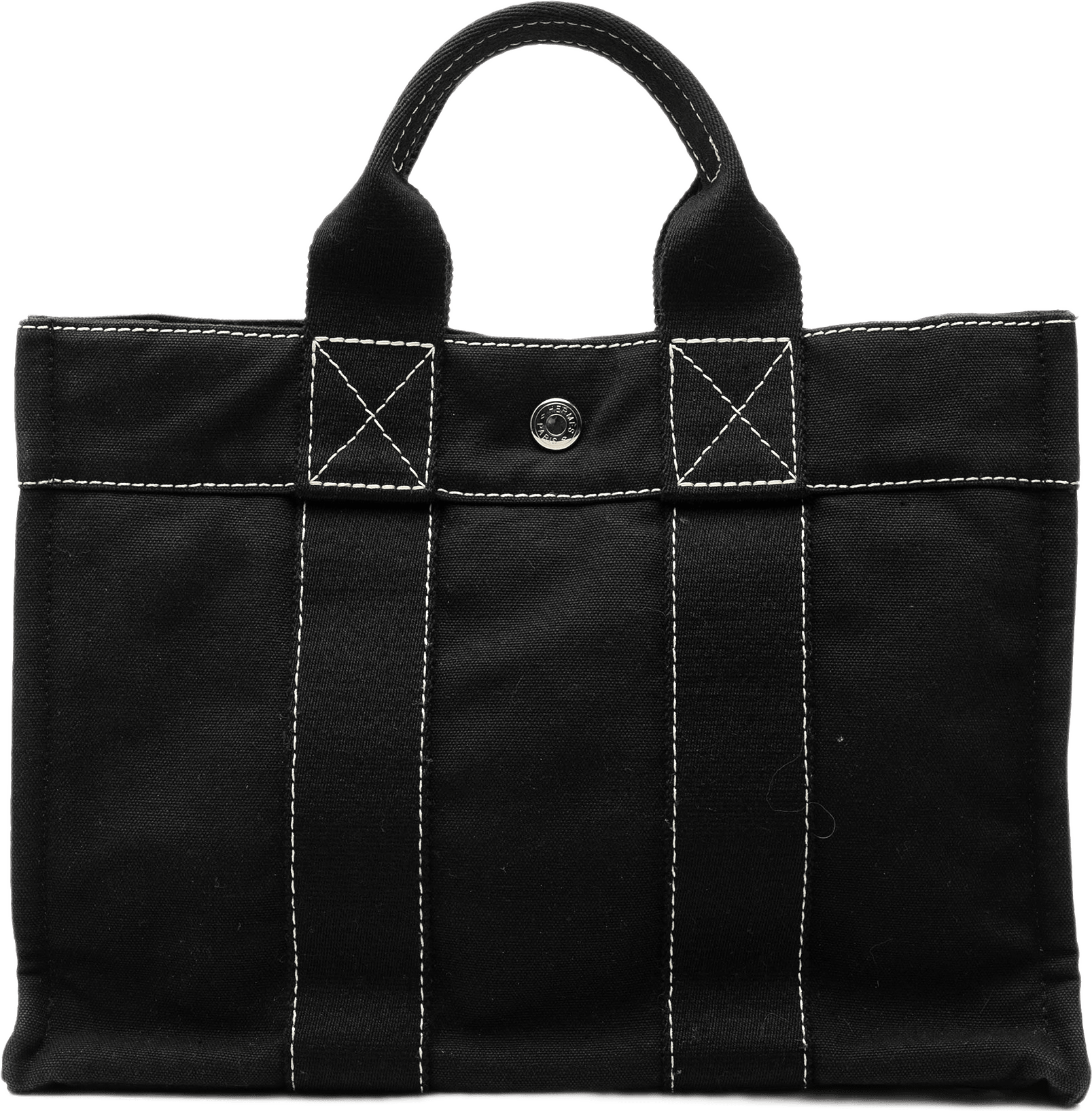 Hermès Canvas Fourre Tout Pm, från Luxclusif, i färgen svart.