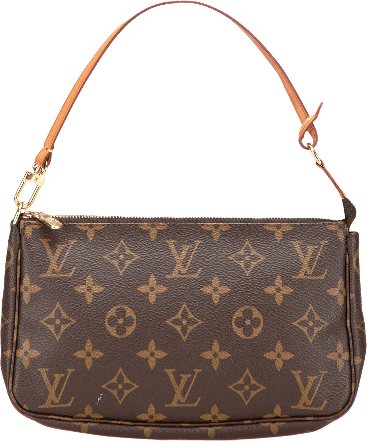 Louis Vuitton Monogram Pochette Accessoires, från Luxclusif, i färgen brown.