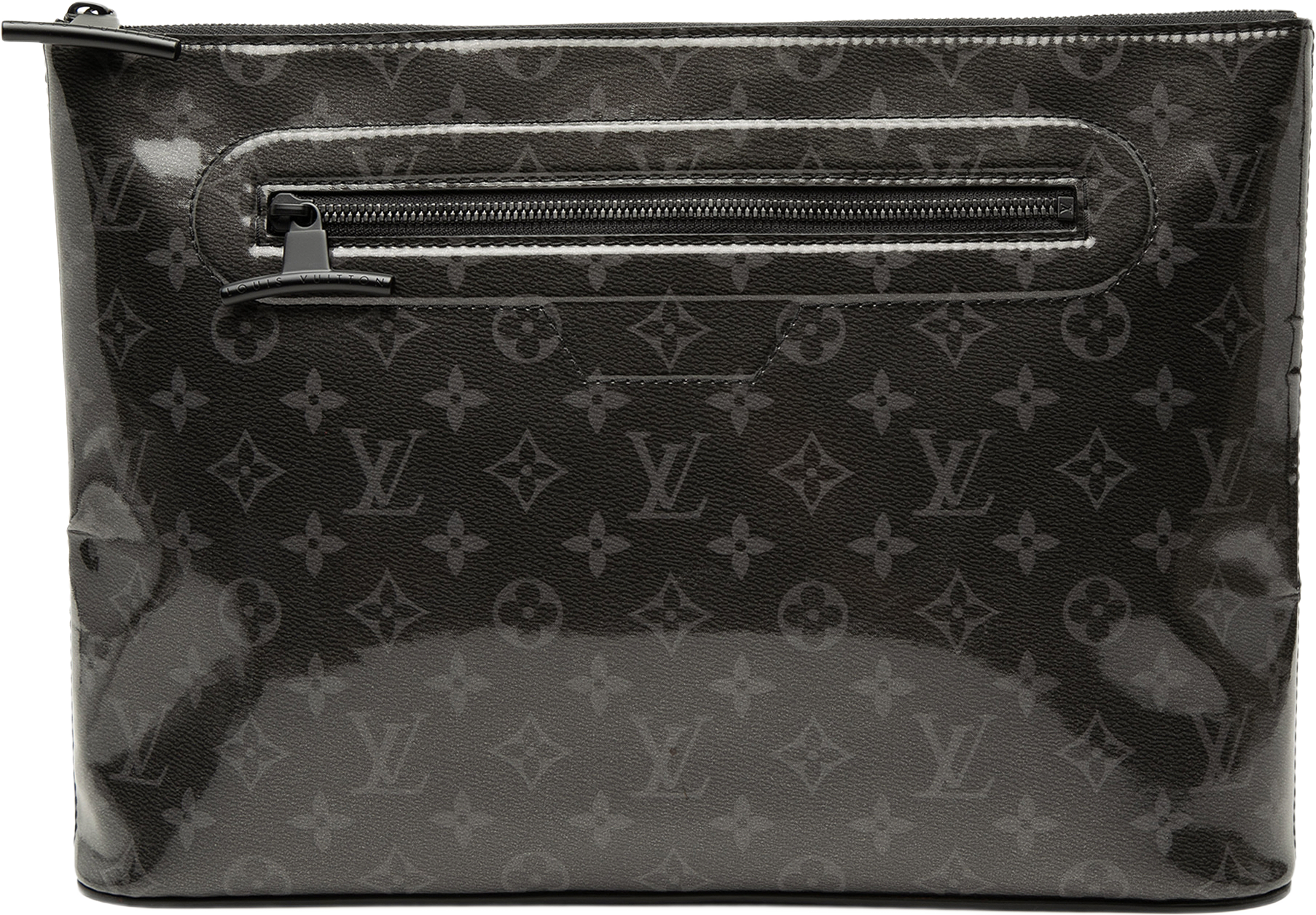 Louis Vuitton Monogram Glaze Pochette Cosmos, från Luxclusif, i färgen black.