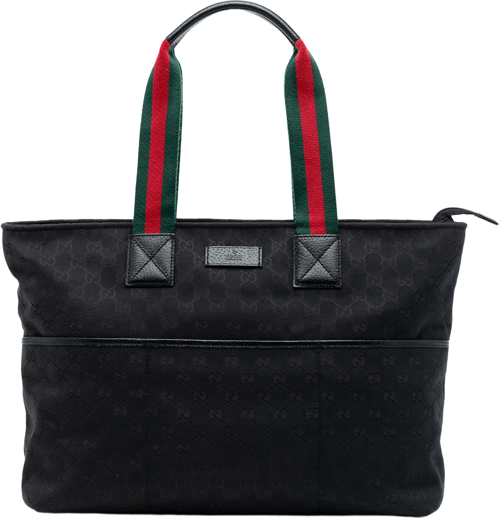 Gucci Gg Canvas Web Tote, från Luxclusif, i färgen black.