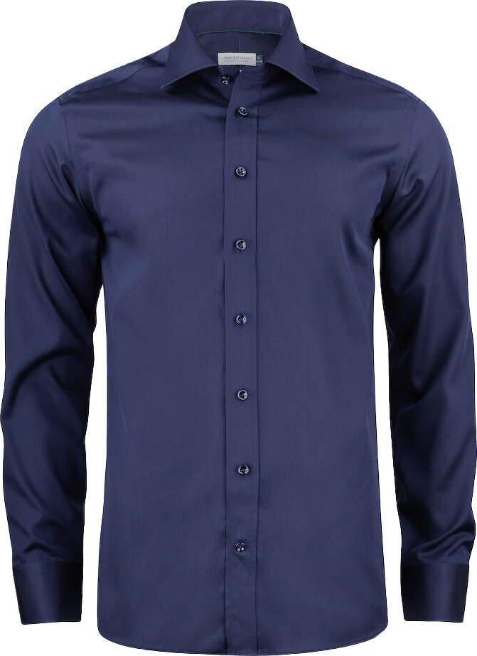 Gb01 Twill Non-iron Regular, från J.Harvest & Frost, i färgen marin.