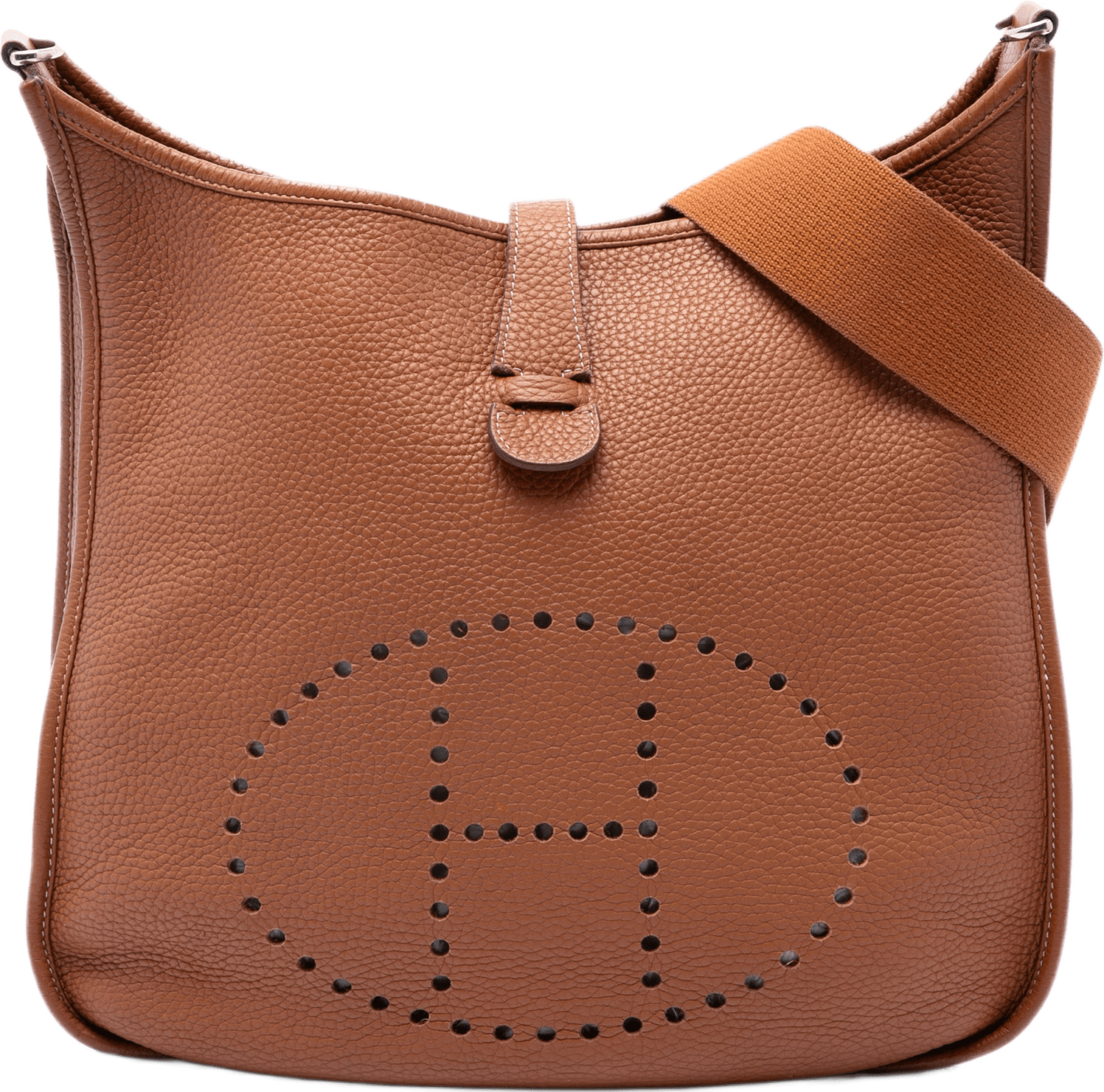 Hermès Clemence Evelyne Iii 33, från Luxclusif, i färgen brun.