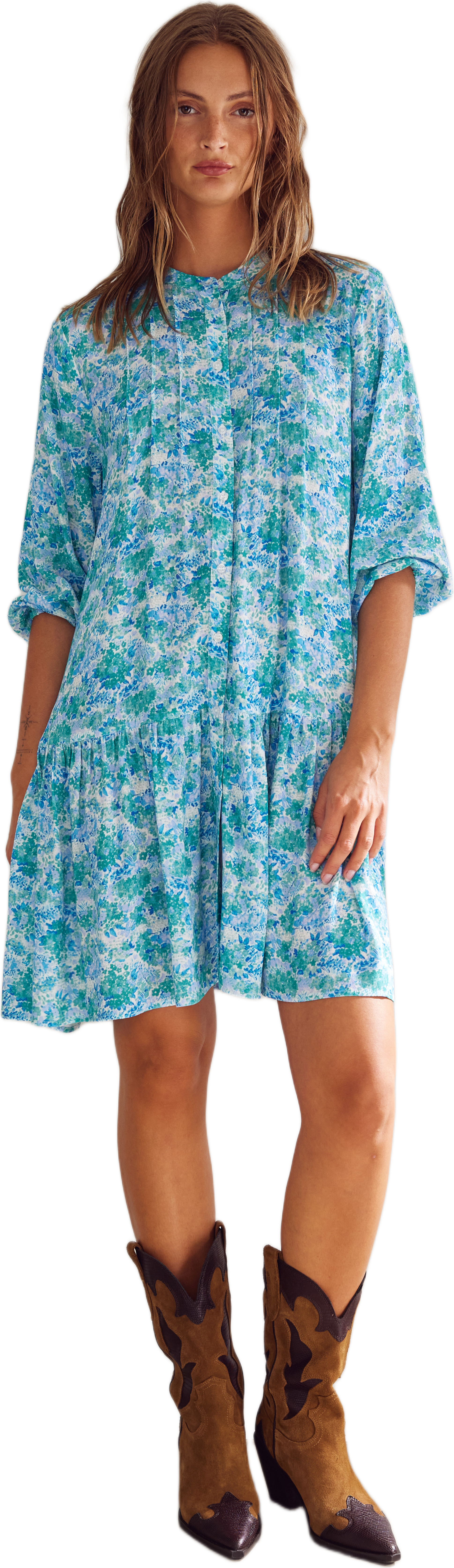 Imogene Dress - Cindy Blue Print
