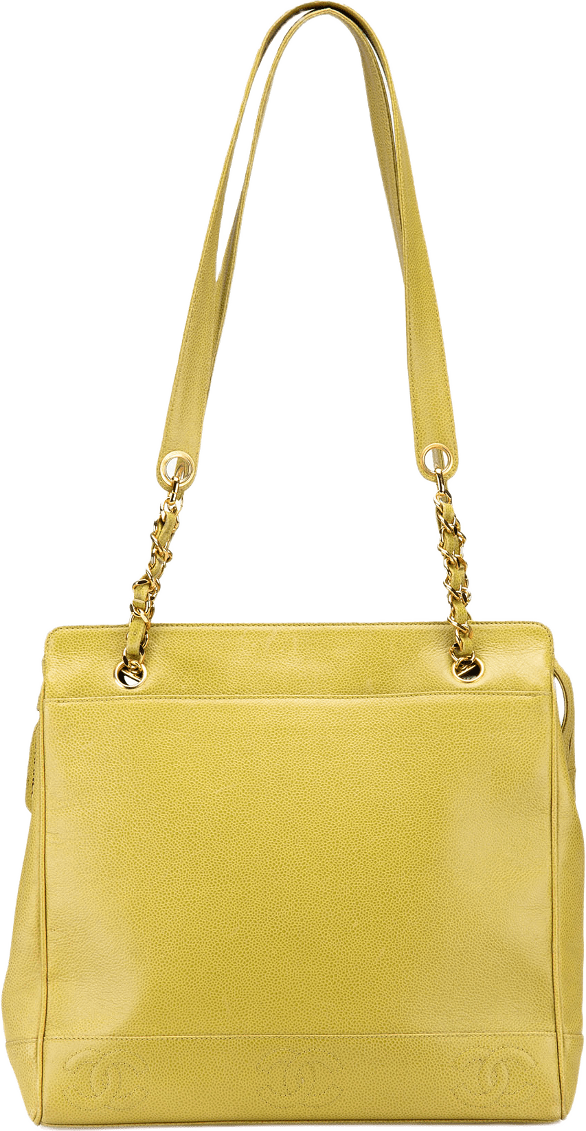 Chanel Triple Cc Caviar Shoulder Bag, från Luxclusif, i färgen grön.