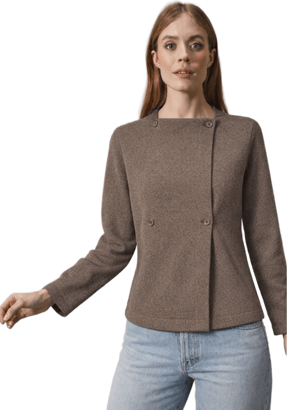 Marlis Cardigan, från Jumperfabriken, i färgen brown.