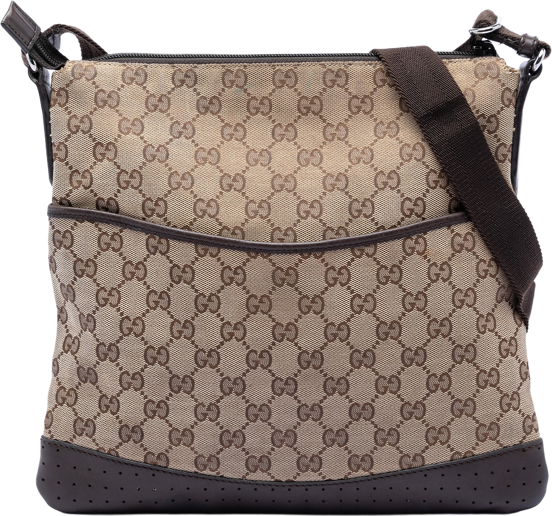 Gucci Gg Canvas Crossbody, från Luxclusif, i färgen beige.