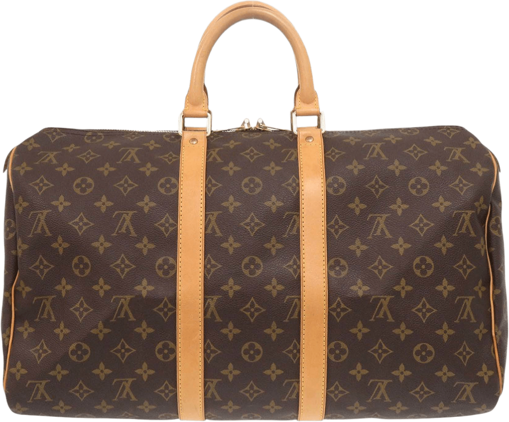 Louis Vuitton Monogram Keepall 45, från Luxclusif, i färgen brown.