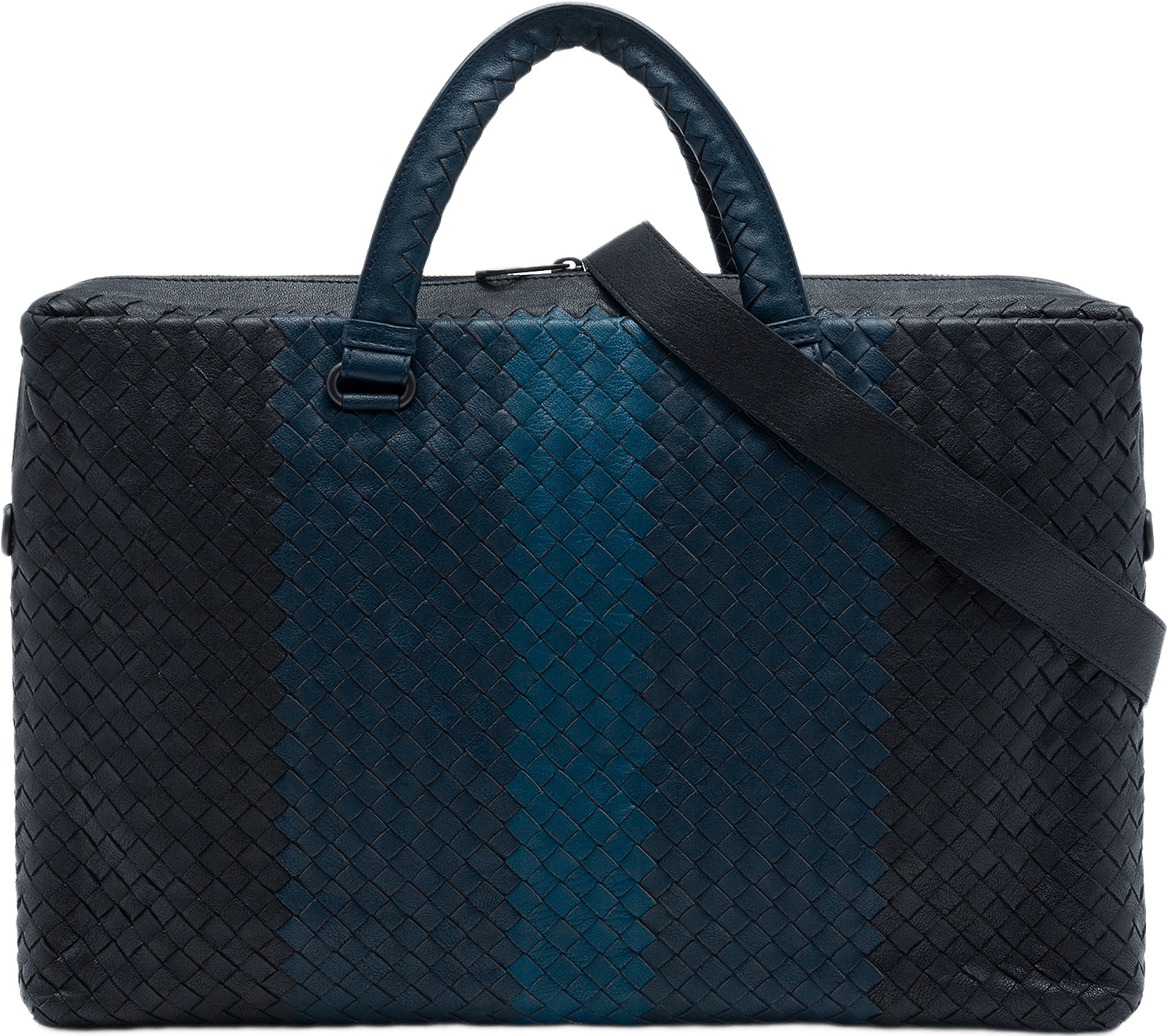 Bottega Veneta Nappa Intrecciato Club Fume Briefcase, från Luxclusif, i färgen svart.