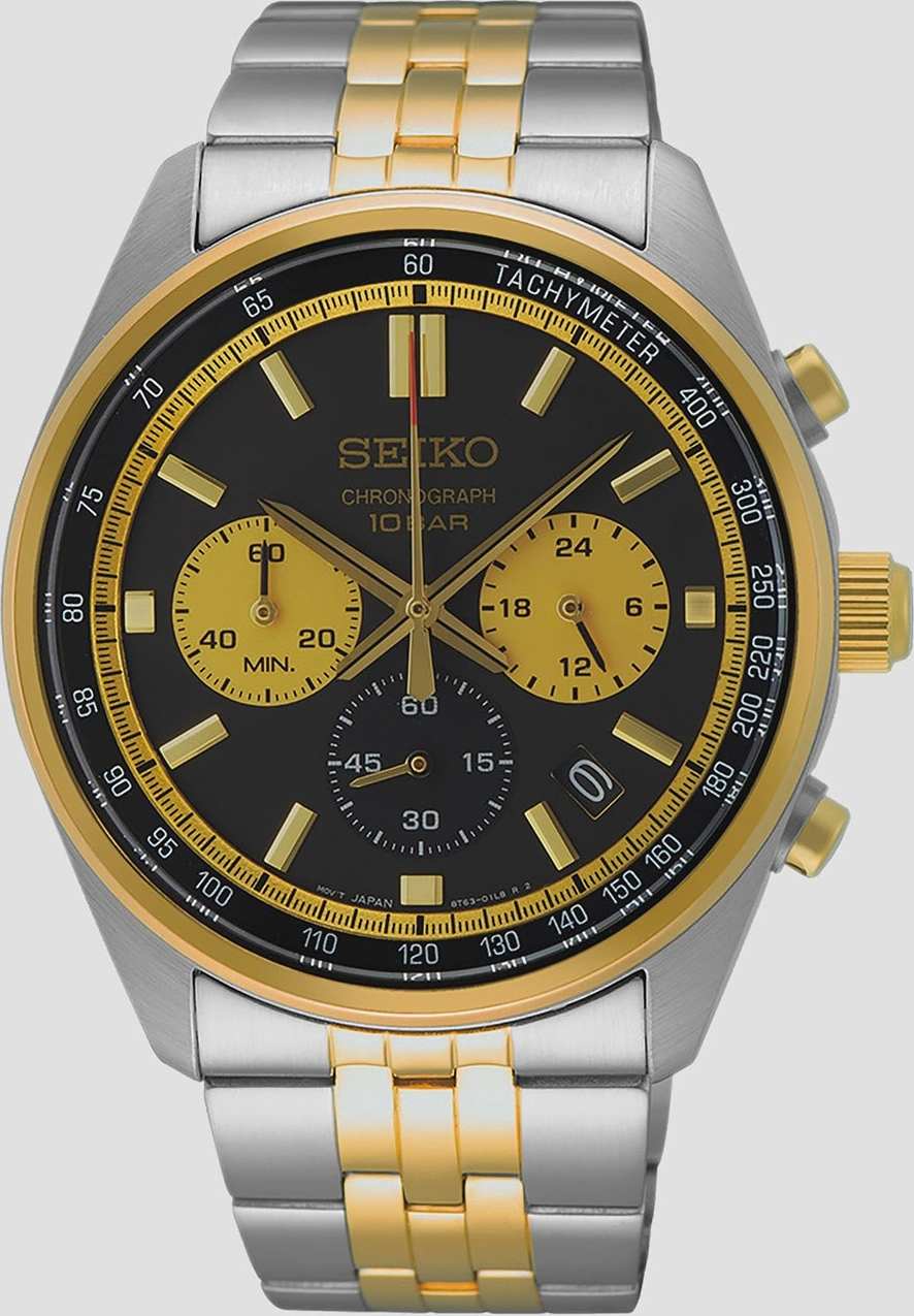 Seiko Classic Vit-guld/stål-guld, Stållänk - Ssb430p1, från Seiko, i färgen 1.